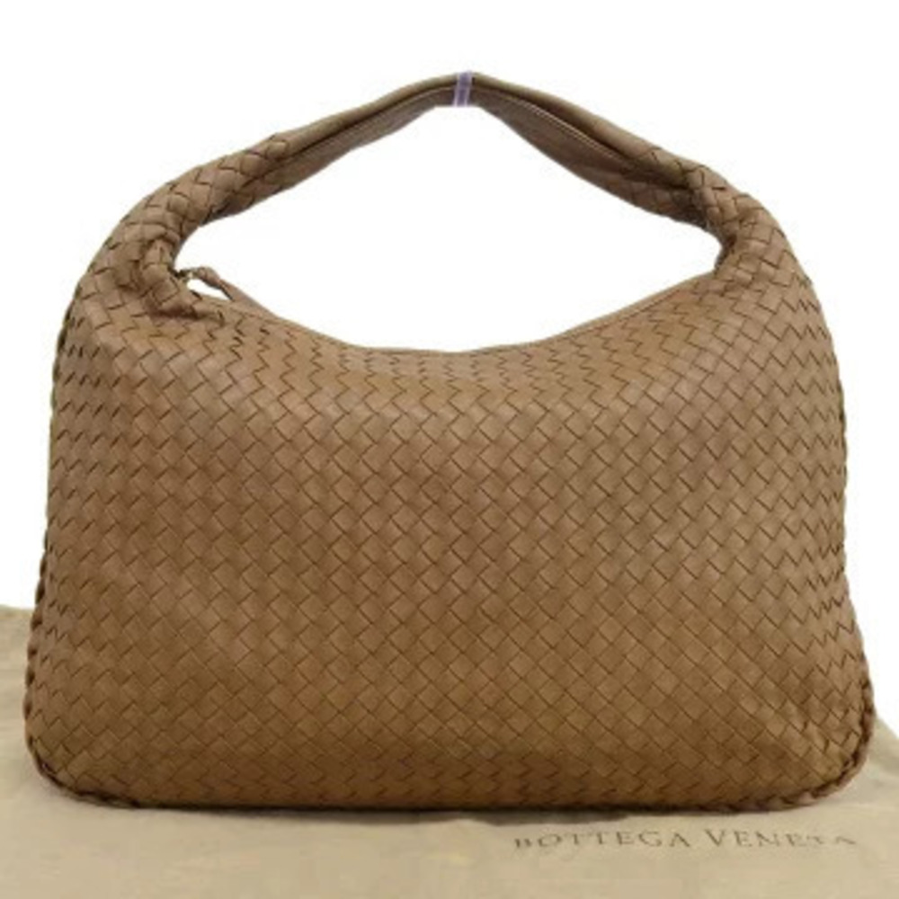 Bottega Veneta Intrecciato Hobo Bag Leather Brown